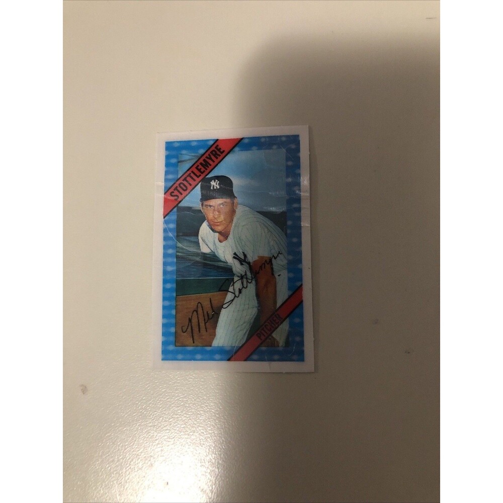 Vintage 1972 Kelloggs MEL STOTTLEMYRE New York Yankees MLB Card #50 Rare